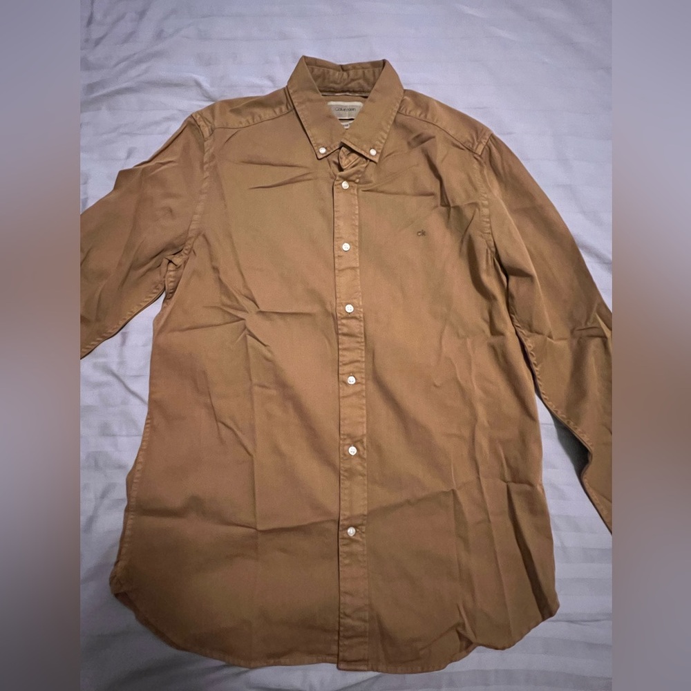 Calvin Klein brown Medium like new shirt